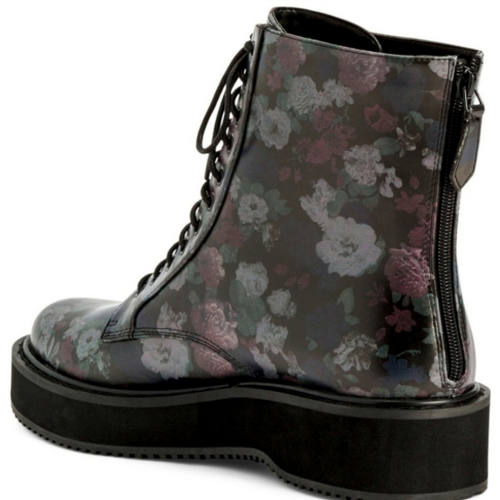 Kendall & Kylie Floral Combat Boots Women's Size 6.5 NWT - NIB - Picture 2 of 11
